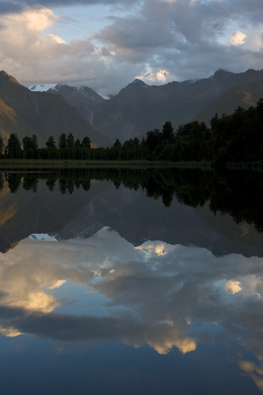Southern Alps Reflected In Lake Matheson